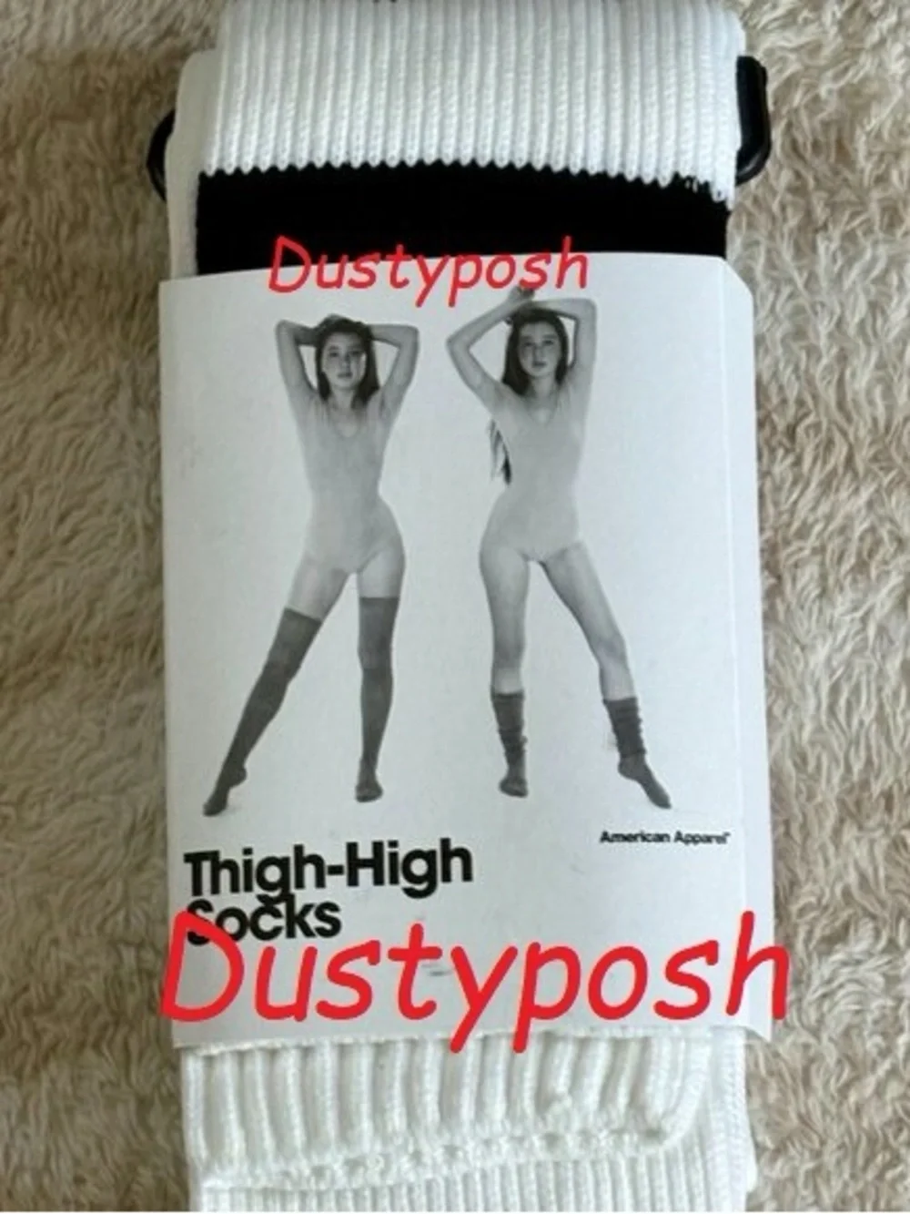 American Apparel Thigh High Over The Knee Socks Vintage Deadstock Y2K Old School